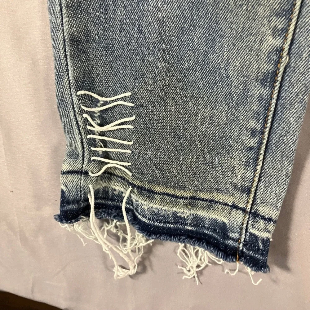 Lifted Anchors Mens 32 Distressed Jeans Customized Tribal Belt LFOD Blue Denim